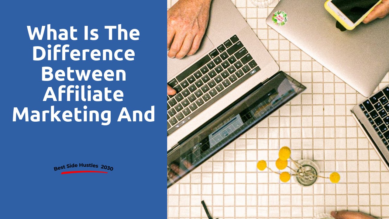 What is the difference between affiliate marketing and reselling?